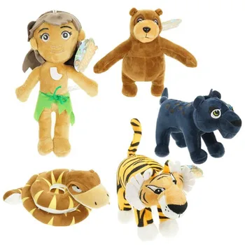 

15-22cm The Jungle Book tiger bear snake Plush soft stuffed animals Cotton Doll Toys for kids gifts