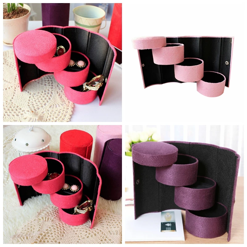 

Jewelry Storage Box Organizer Container Box For Necklace Jewelry Earring Makeup Box 3 Layers