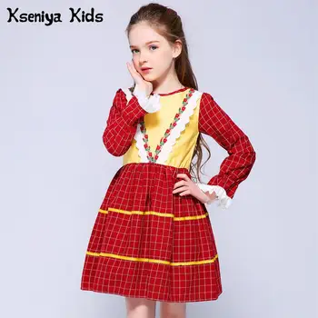 

Kseniya Kids Spring Korean Princess Dress Baby Girl Clothes Girls Children Clothing Flower Girl Dresses For Weddings Lace Dress