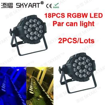 

Free shipping 2PCS 18X10W RGBW 4in1 Colorful High Quality DMX LED PAR Light For Project