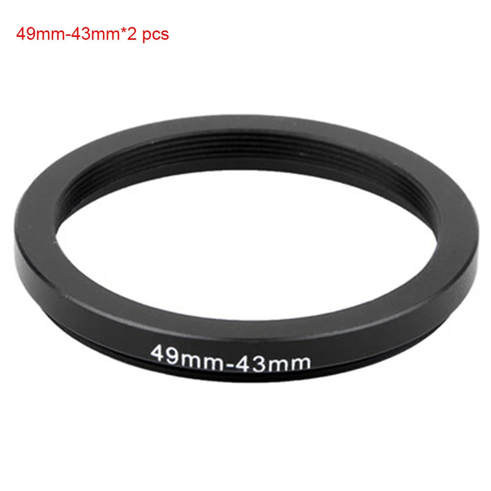 

JUST NOW High-quality 2 PCS 49-43MM Step-Down Ring Filter Adapter (49MM Lens to 43MM Accessory) (2 PCS Ring Filter Adapter)
