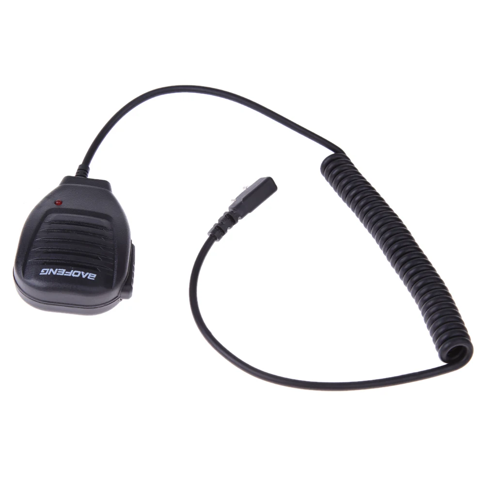 2Pcs PTT Speaker Microphone Walkie Talkie Handheld MIC Accessories WSX For Kenwood Baofeng BF-888S BF-UV5R Retevis RT5R H777 RT3