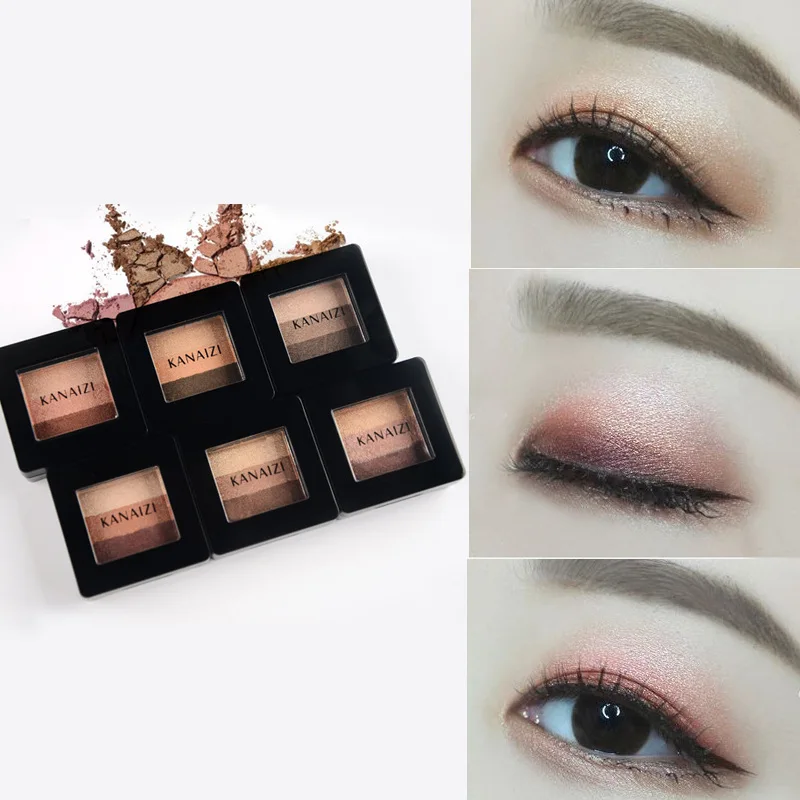 

3 colors combination matte eyeshadow clear beauty bright naked shiny shadows face makeup cosmetics Six colors spaces Store sell
