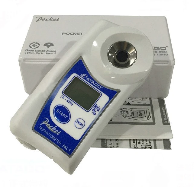 

PAL-1 Digital Sugar Meter Fruit Concentration Meter Beverage Refractometer 0-53%