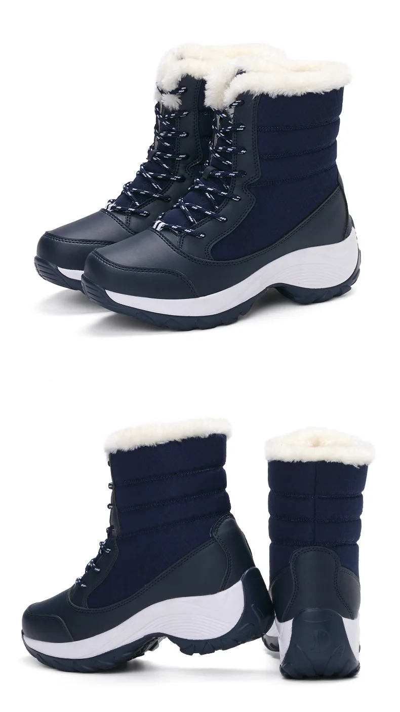 Women Boots Waterproof Winter Shoes Women Snow Boots Platform Keep Warm
