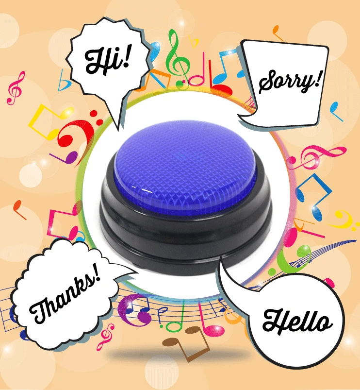 20s Voice Recordable Talking Button Sound Button Answer Buzzer with Led 