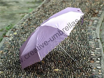 

Anti-rust parasol,anti-thunder,70T aluminium 12 angles shaft,all fiberglass,windproof manual five sections folding umbrella