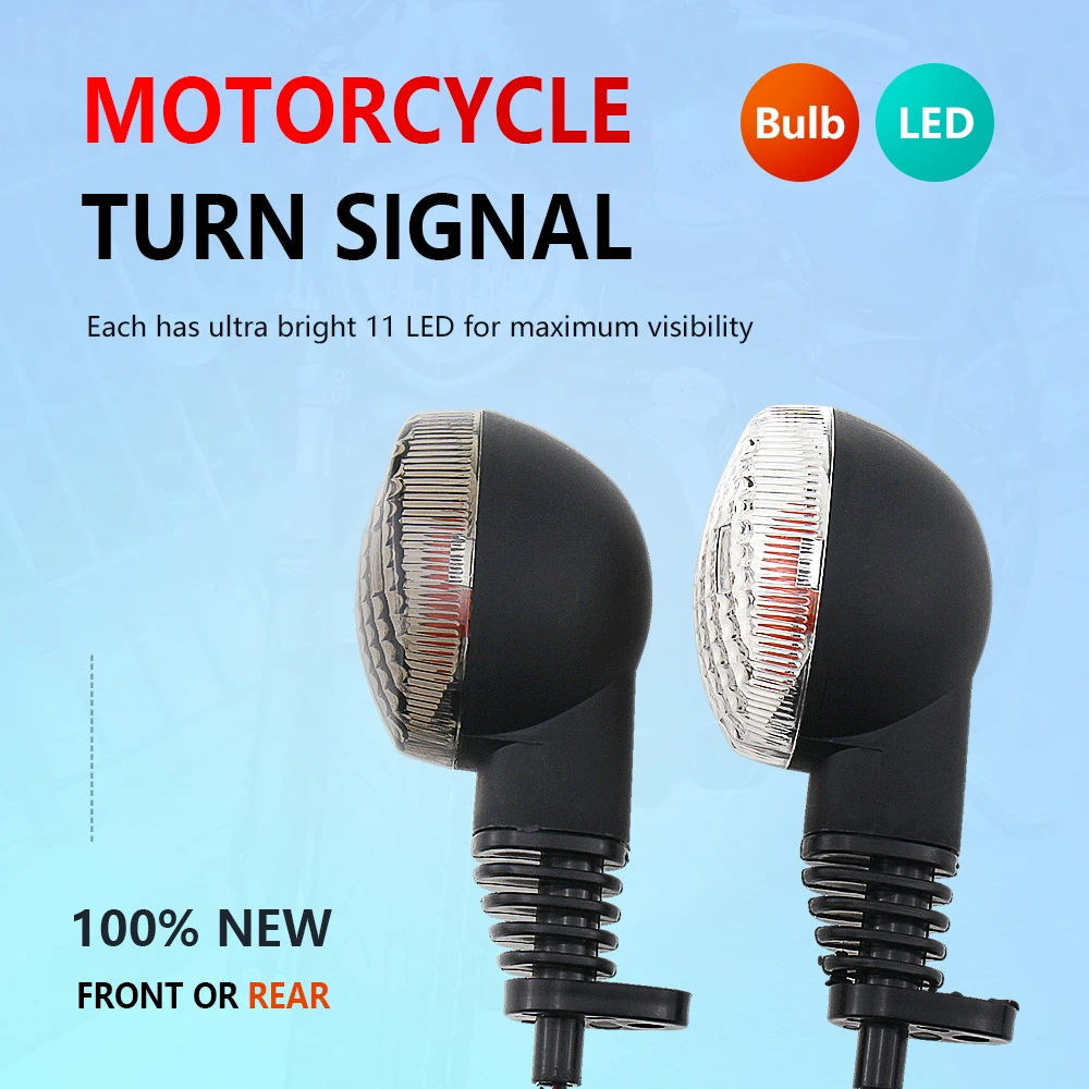 

Turn Signal Indicator LED/Bulb for KAWASAKI NINJA 250R VN 650 Vulcan S KLX250S KLX250SF Motorcycle Accessories Light Lamp Lens