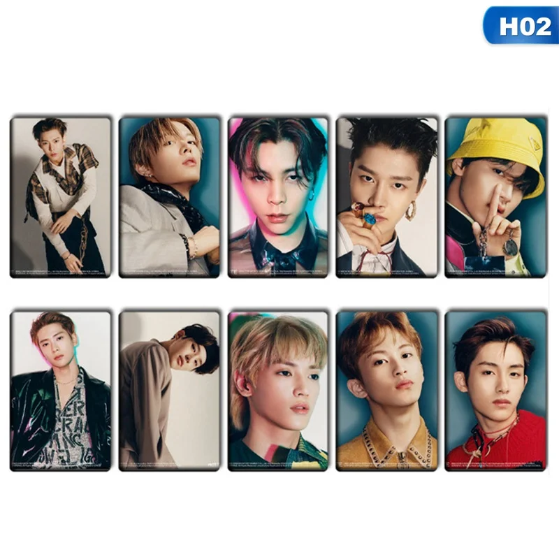 10 шт./компл. Мини альбом NCT 127 наклейки с кристаллами самодельные автографы