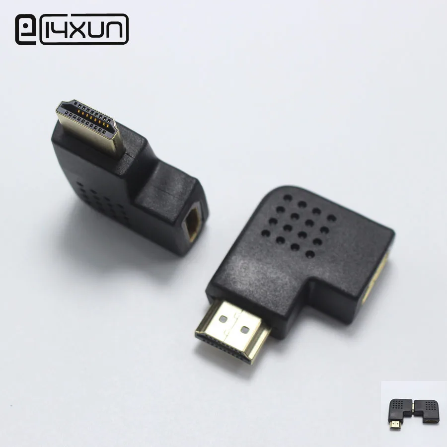 EClyxun 1pcs Gold plated HDMI Male Plug To Female jack Cable Adapter