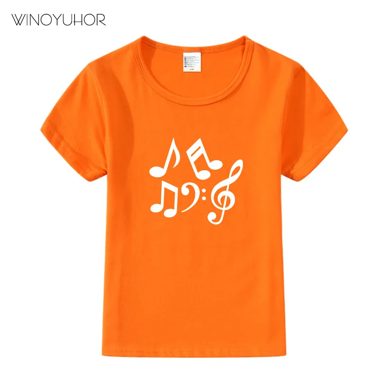 Детская забавная футболка с надписью «Музыка» детские летние топы для девочек и мальчиков, футболка с короткими рукавами, детская повседневная одежда