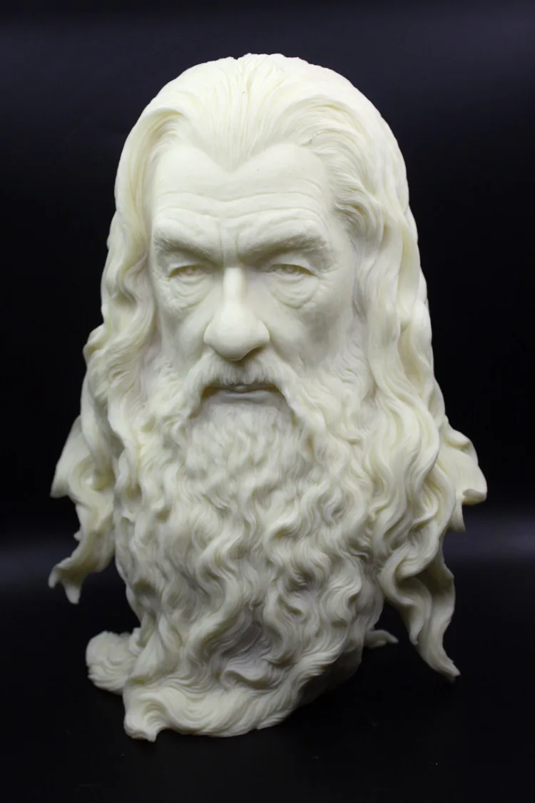 [Funny] Бюст Статуя Цвет Окрашенные кольца Хоббита Gandalf Модель Рисунок Коллекция Ремесло скульптура украшения дома комнаты игрушка подарок