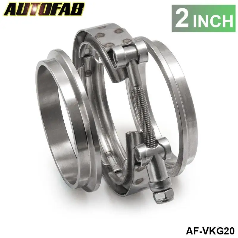 AUTOFAB - Universal Upgraded 2.0" V-band clamp fit all style exhaust system AF-VKG20