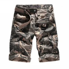 Брендовые новые мужские камуфляжные шорты, летние хлопковые дизайнерские шорты размера плюс, повседневные мужские шорты Карго AF1625