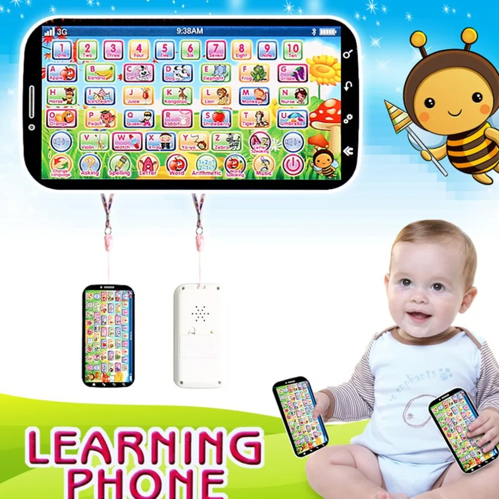 

Kids Simulator Music Gamepad Cell Phone Touch Screen Educational Learning Child Gift English Type