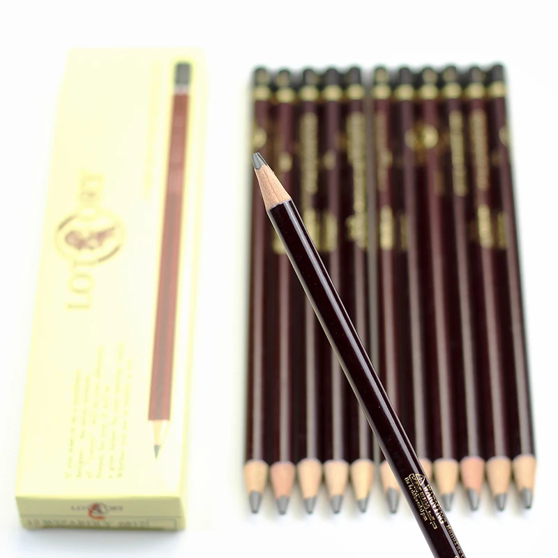 Lotory 12 шт., набор карандашей для рисования, деревянный графитовый карандаш HB/B/2B/8B/12B, простой карандаш для школы, офиса, канцелярских принадлежностей, карандаш