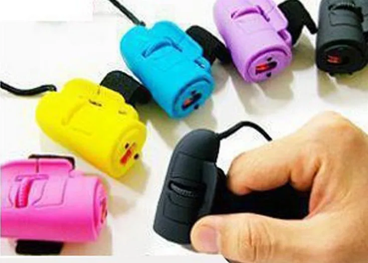 

1pc Mini USB Wired Handheld Finger Ring Optical Mouse Mice 1200Dpi For Laptop PC Computer S00280