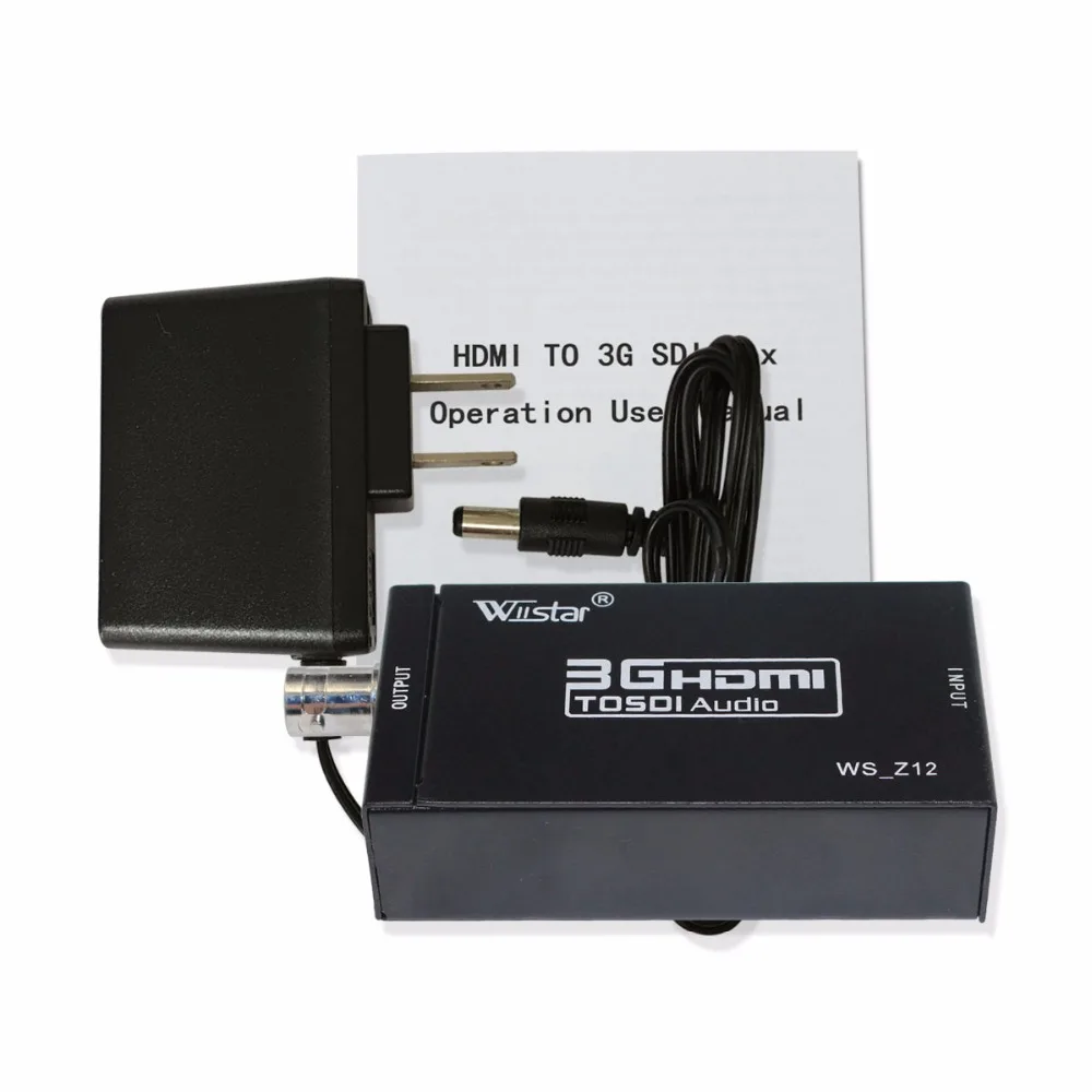 Wiistar Mini 3g 1080 P HDMI для SDI SD-SDI HD-SDI 3G-SDI видео конвертер для домашнего кинотеатра с адаптером питания