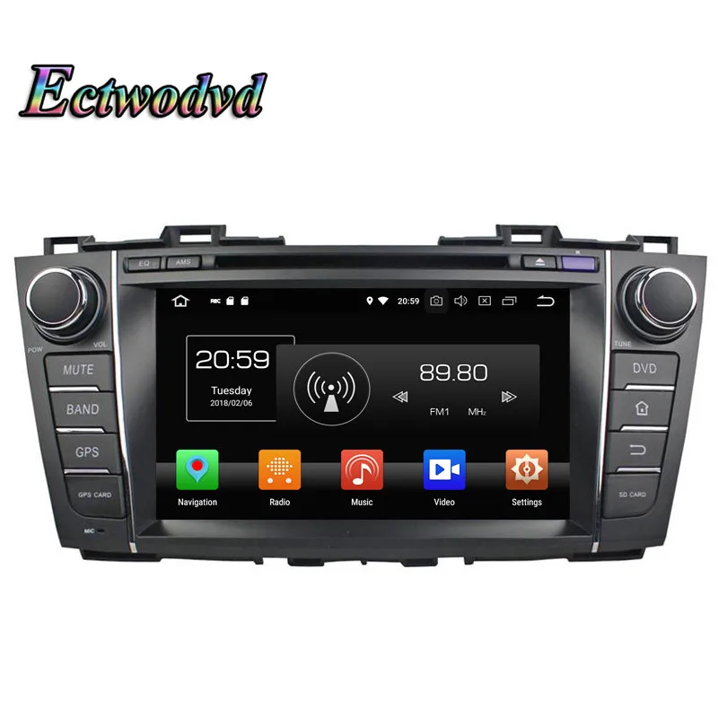 Top Ectwodvd Octa Core 4G RAM 64G ROM Android 9.0 Car Multimedia DVD Player GPS HeadUnit For Mazda 5 2009-2012 Premacy 2009-2012 1