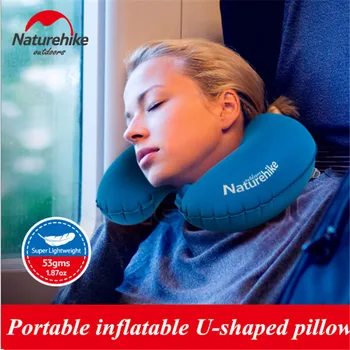 

NatureHike Inflatable pillow air Ultralight TPU Neck Concave Hiking Outdoor Camping Travel Pillow lightweight foldable