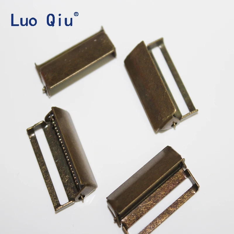

Бронзовые металлические подтяжки (50 шт./лот) 1 ''2,5 см, регулируемые пряжки, зажимы для рукоделия, аксессуары для одежды, лента, регулируемый зажим
