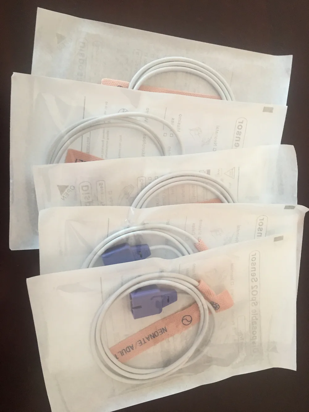 

5PCS/LOT Compatible New N100 N180 Nellcor 9PIN Oximax Disposable SpO2 Sensor for Neonate/Adult, Adhesive Probe with CE approved