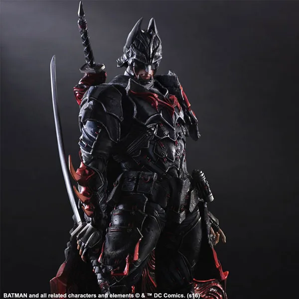 Square IX Play Arts Kai Оригинальная фигурка Bushido Batman высокое качество для