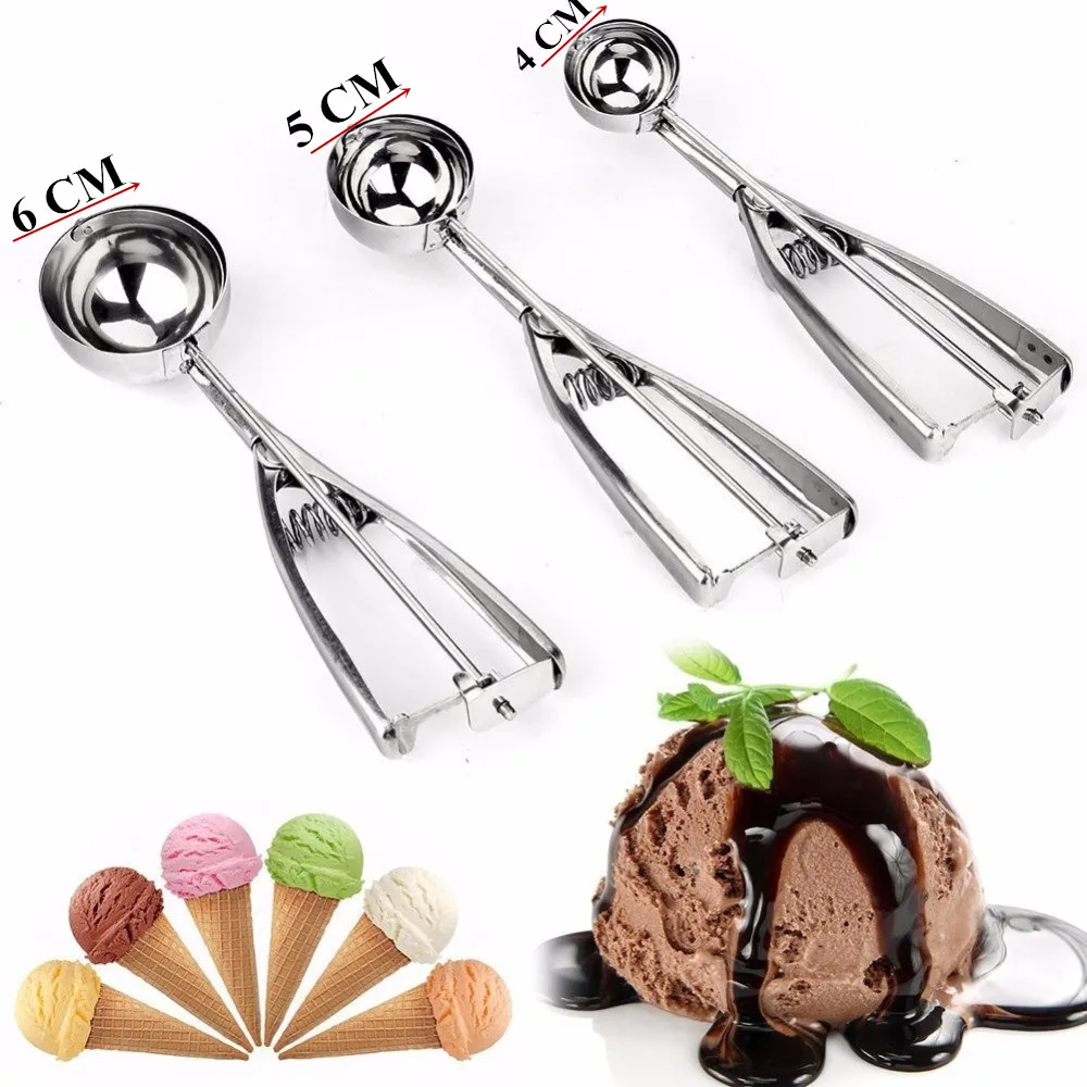 Good Quality 1 PCS Stainless Steel Ice Cream Spoon Tools For Kitchen