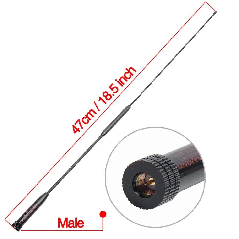 Двухдиапазонная Антенна Diamond RH901S SMA Male Connector UHF/VHF для TYT TH UV8000D/E MD 380/390 YAESU/Vertex 'd xun