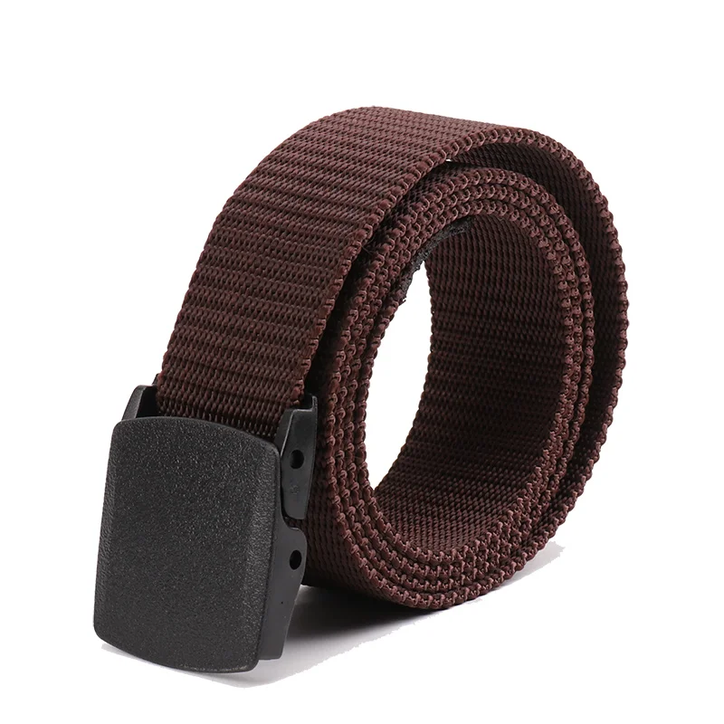 fish belt Military Men Belt Woman Army Belt 2019 Tactical Wide Waist Belts Plastic Buckle Light Weight Black Belt Nylon Travel 120cm 130cm mens fashion belts Belts