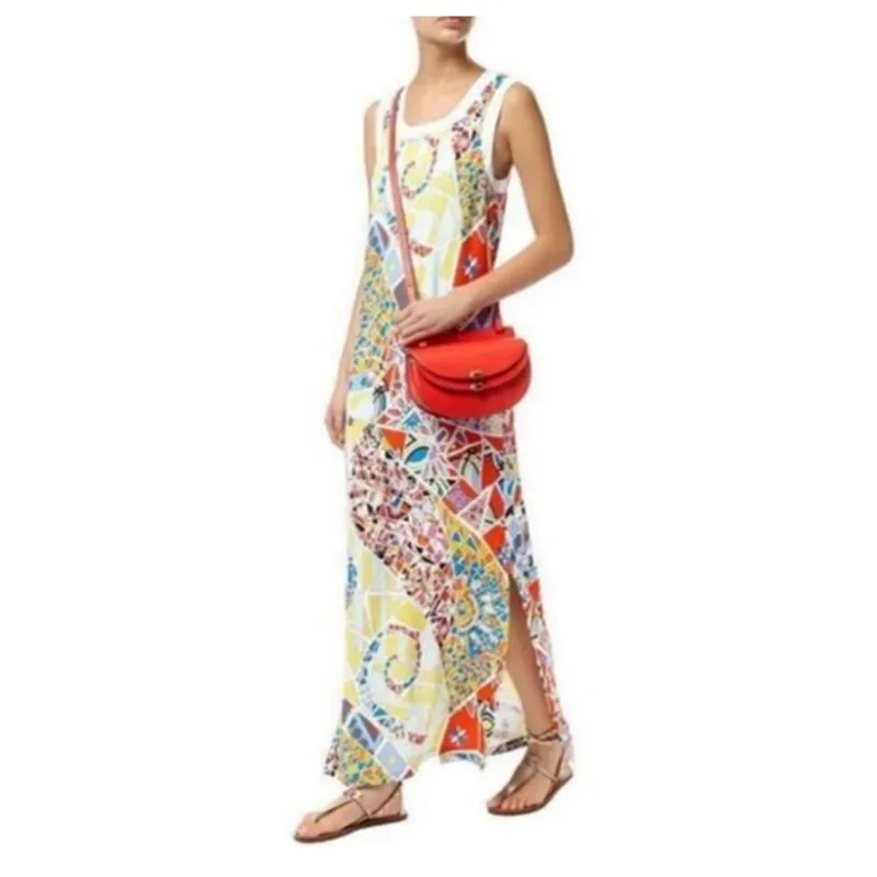 

Luxurious Brands epucci Designer Long sleeve Maxi Dress Women's Charming Print Stretch Jersey Silk Plus Size Long Dress XXL