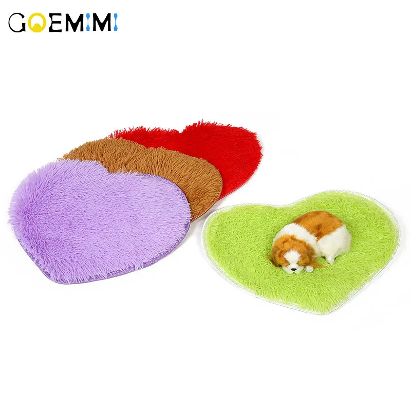 

2019 Spring Cat Bed Cushion Fleece Love Heart Shape Kennel For Pet Puppy Top Quality Breathable Cat Sleeping Bed
