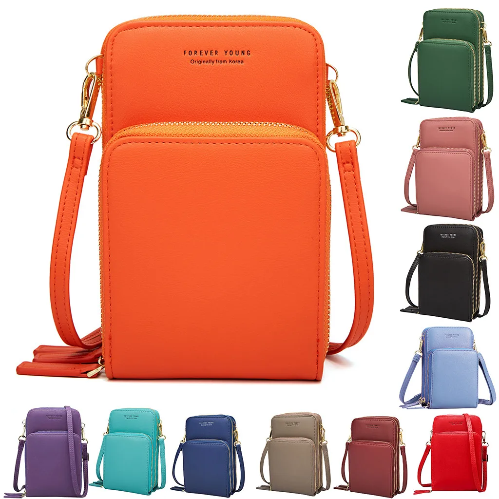 

Women Fashion Casual Large Capacity Cellphone Bag Daily Use Card Holder Small Shoulder Bags Bolsa Feminina Pequena Da Mini 50