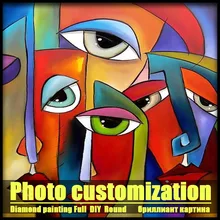 Полный алмазов вышивка фото на заказ полный алмазов Мозаика из круглых бриллиантов хороший семья книги по искусству алмазная живопись 5D «сделай сам» вышивки крестом собака