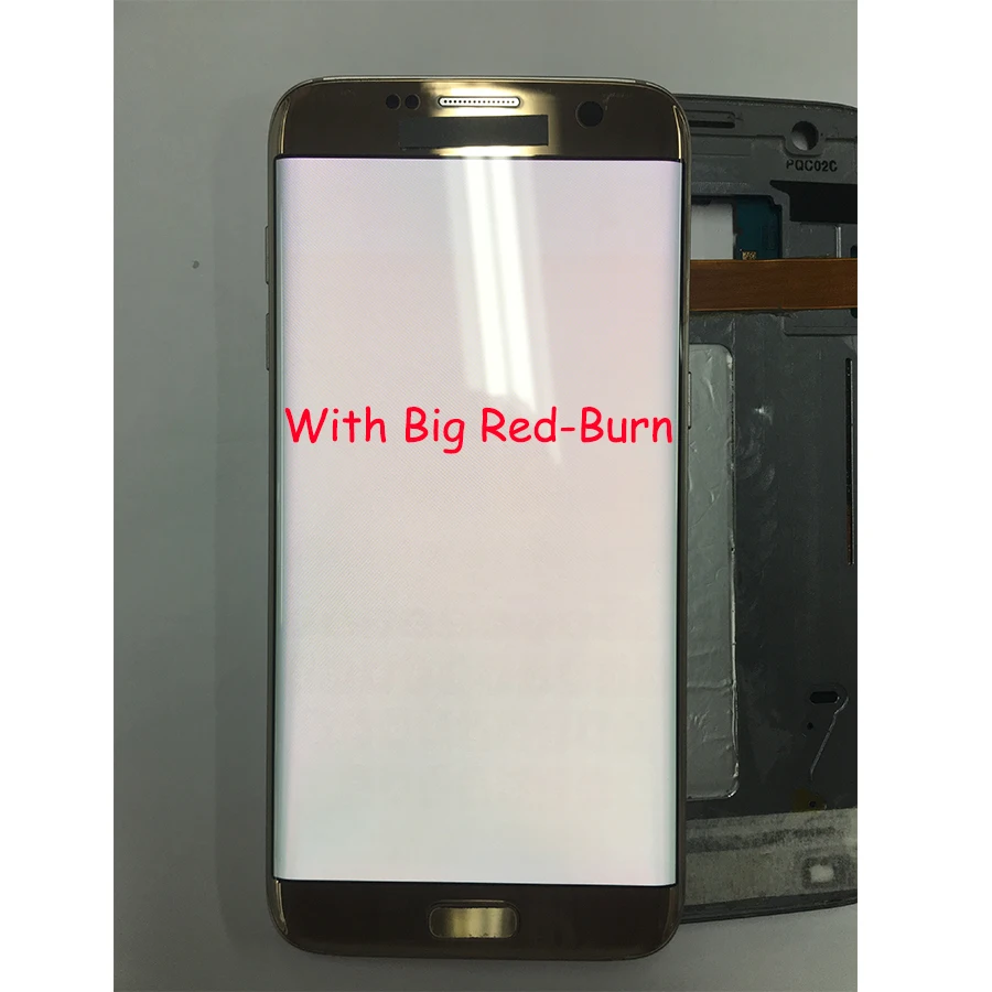 AMOLED 5.5'' Display with big Burn-Shadow LCD with Frame for SAMSUNG Galaxy S7 edge G935 G935F Touch Screen Digitizer Assembly   (2)
