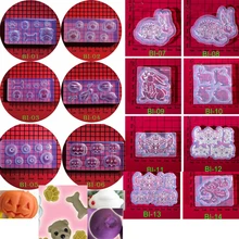 Мультфильм кролик собака Жидкая силиконовая форма DIY смолы ювелирные изделия подвески, ожерелья lanugo формы смолы для ювелирных изделий