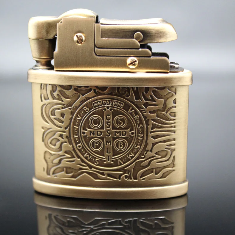 

G.HORSE constantine oil lighter,Metal copper upscale boutique Kerosene grinding wheel lighter,Gasoline lighter