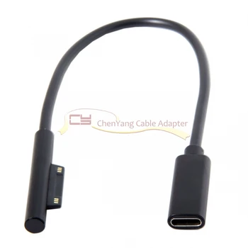 

CY DC 15V Type-C USB-C Female to Surface Pro3 Pro4 Pro5 Pro6 Book Pro Charge Cable
