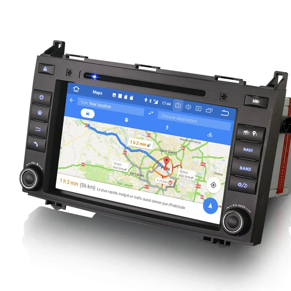 Top 8" Android 9.0 OS Car DVD Multimedia GPS Radio for Mercedes-Benz A-Class W169 2005-2012 & B-Class W245 2005-2012 & Vito 2006+ 2