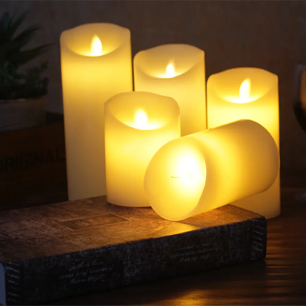 Buy Battery Powered Remote Control LED Candle Lamp Dancing Flame LED Candle