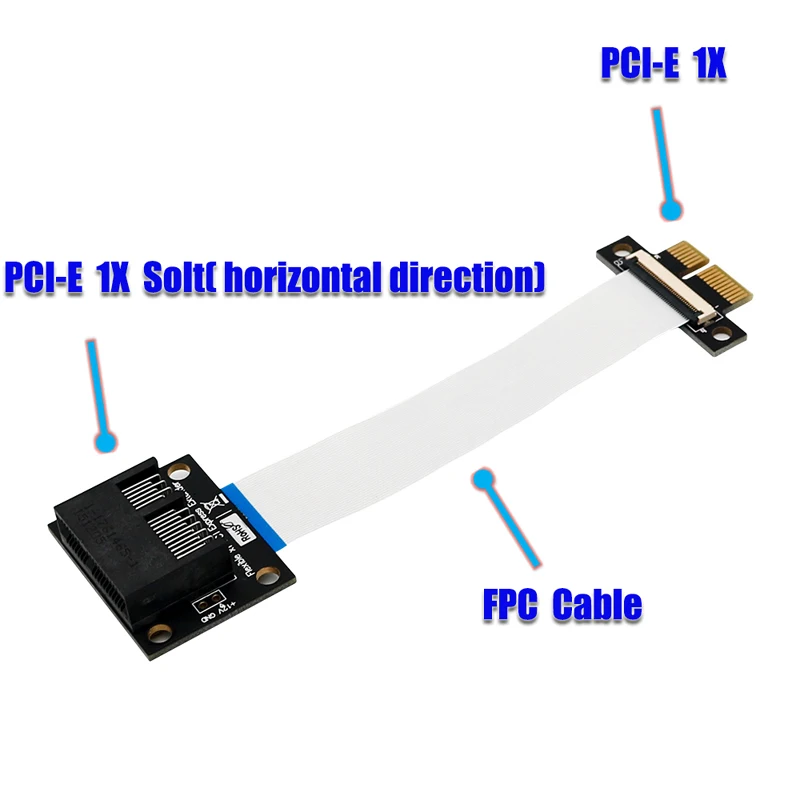 PCI Express E 1X в плоский кабель удлинитель позолоченный Соединительный адаптер PCIE для