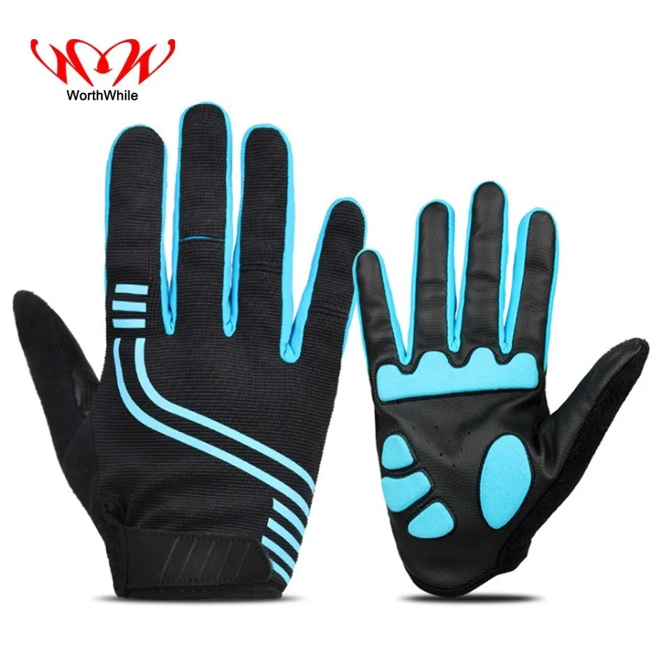 

WorthWhile Bike Cycling Gloves Full Finger with EVA Pad Outdoor Sports Touch Screen MTB Equipment for Bicycle Motorcycle Riding