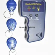 Ручной 125 кГц RFID считыватель ID карт и писатель/копир/Дубликатор/программатор+ 3 шт. EM4305 T5577 записываемые метки контроль доступа