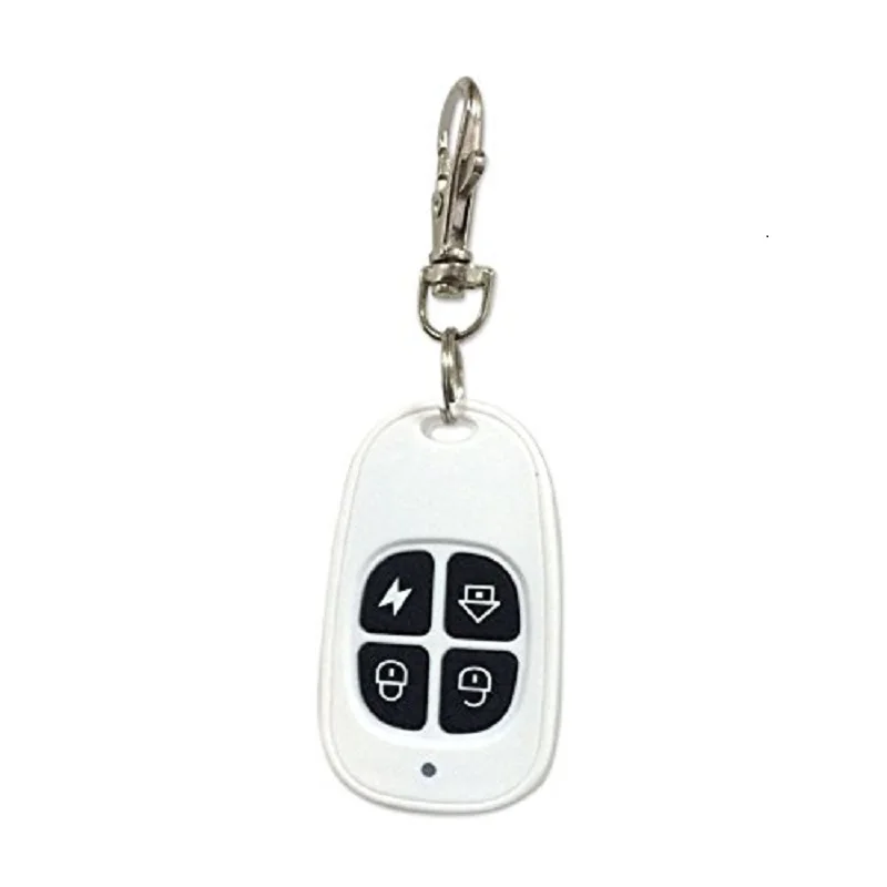 

YobangSecurity 2PCS/Lot Metal Keychain Wireless Port Remote Control 433MHz for GSM Home Alarm System