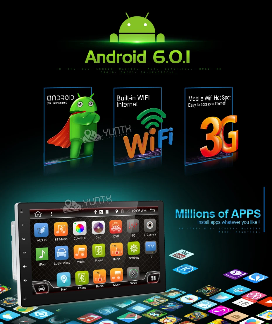 Perfect Finally Sales 10.1" 2 DIN Quad Core Car Radio Stereo Autoradio GPS Navigation Detachable Screen Full Touch Android 6.0 No DVD SD 5 Perfect Finally Sales 10.1" 2 DIN Quad Core Car Radio Stereo Autoradio GPS Navigation Detachable Screen Full Touch Android 6.0 No DVD SD 5