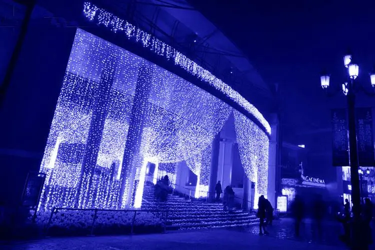 400 LED 50 М Строка Фея свет лампы праздник Рождество Рождественская гирлянда Свадьба украшения красочные мигающий светодиод 8 режимов