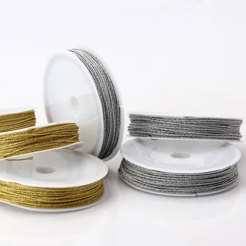 

OlingArt 20M/set 1.0mm Gold/silver thread color line Chinese Knot String Handmade jewelry Beaded DIY Bracelets Making new