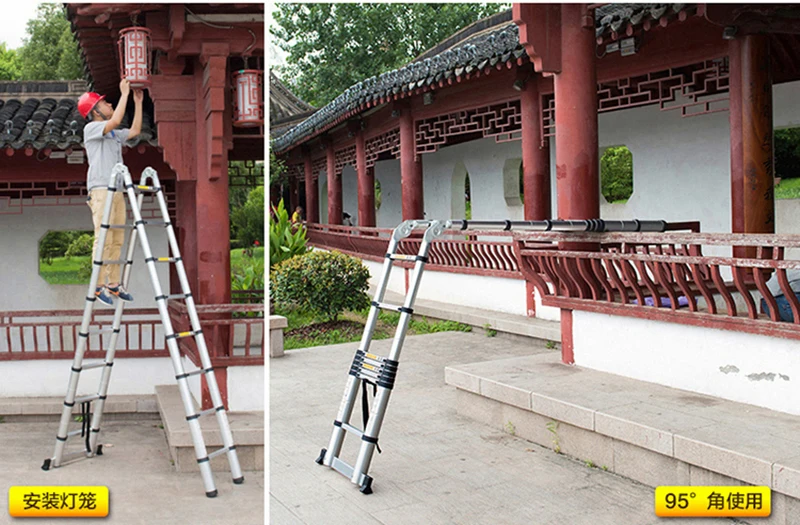 13 steps Home folding single ladder