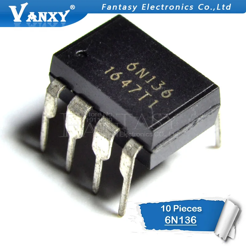 

10PCS 6N136 DIP8 DIP DIP-8 photoelectric coupler new and original