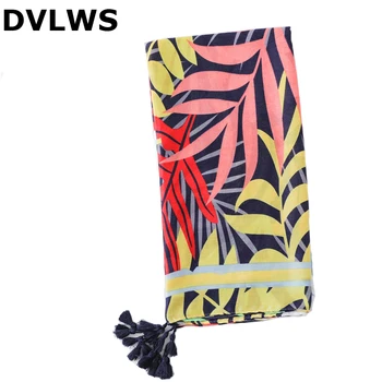 

2019 Floral Printed Scarves Women Autumn Winter Fashion Shawls with Tassels